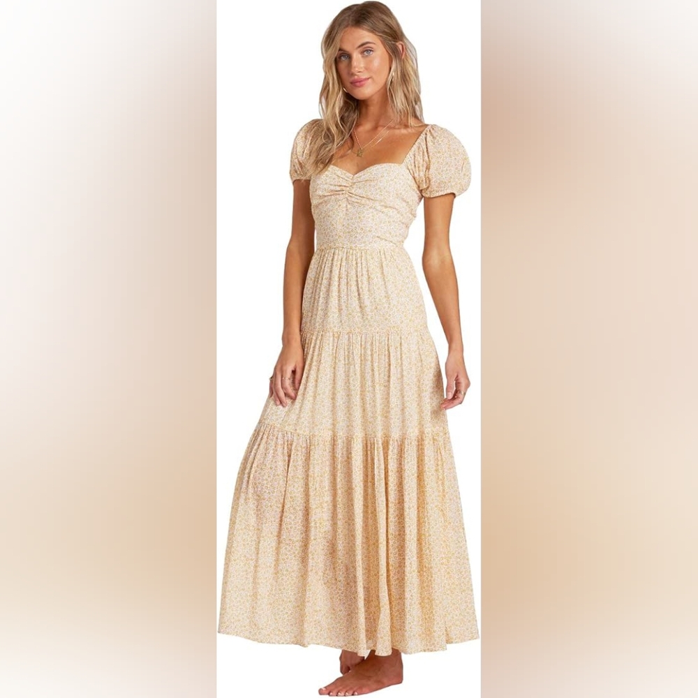 Billabong Sunrise Maxi Dress Long Floral Dress - Picture 1 of 15
